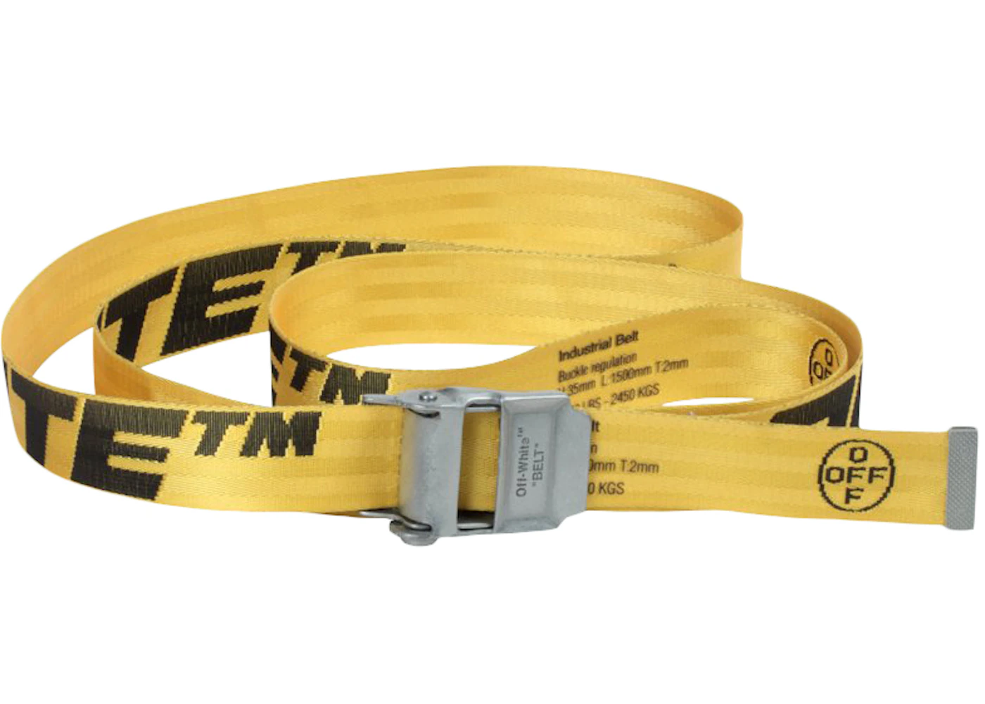 OFF-WHITE Industrial Belt in Yellow / black